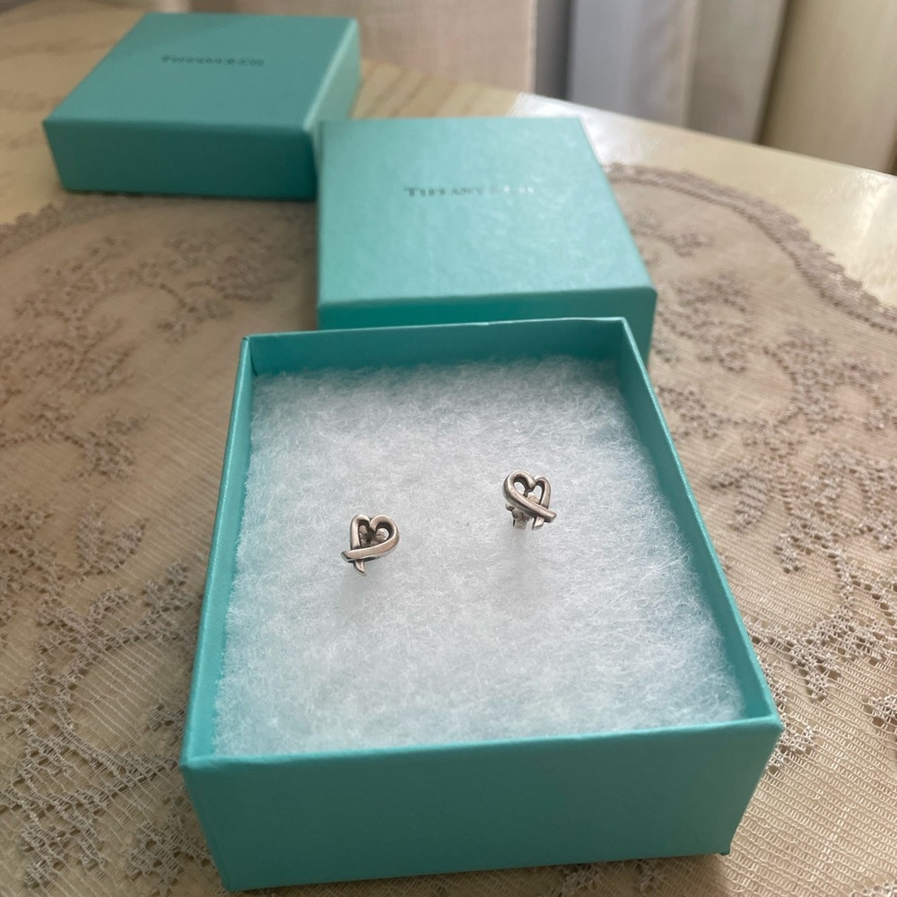 Tiffany & Co. Silver Heart Earrings